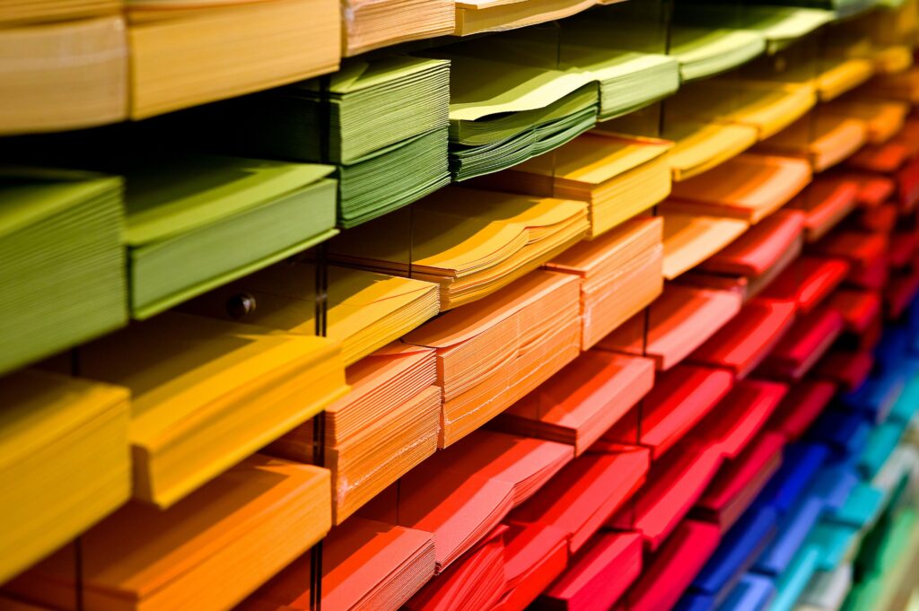 Bild von Stapeln von Post-Its